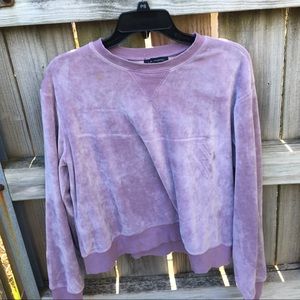 Pacsun pink velvet sweater